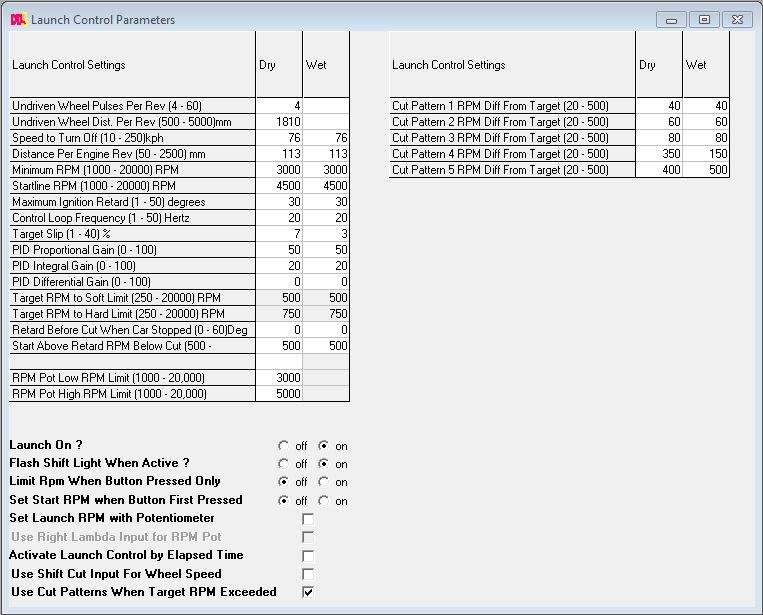 S80 L/C settings