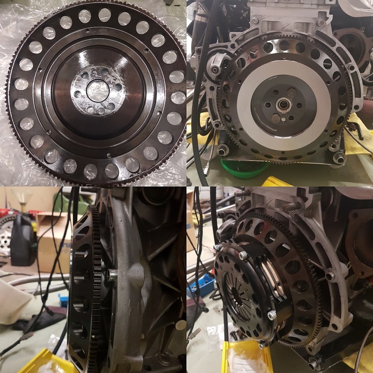 Clutch and flywheel fitted