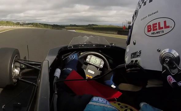 Dashboard display at Knockhill