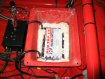 Varley red top battery located by expanding foam.